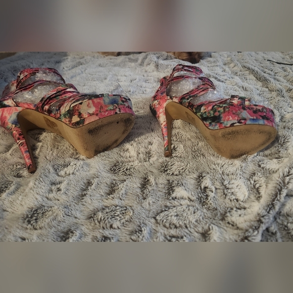 Shoedazzle Pink platform high heel stilettos 7.5 - Picture 6 of 7